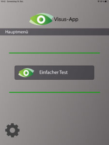 Startbildschirm Visus-App